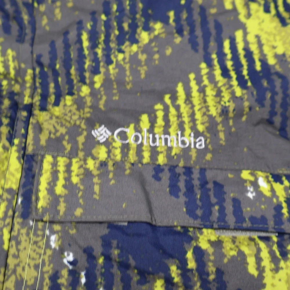 Columbia Jacket‎ Boys 14/16 Green Plaid Waterproof Insulated Hooded Ski Parka